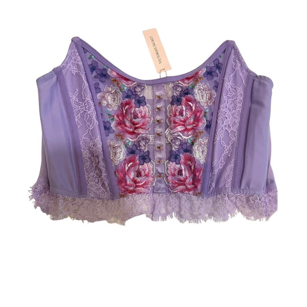 Victoria’s Secret Medium Dream Angels embroidered corset top BC 3187